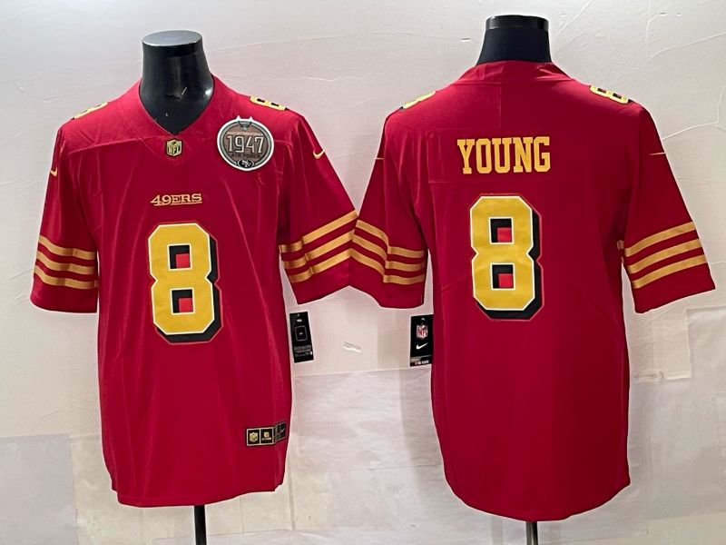 Men Nike San Francisco 49ers #8 Young Red Limited NFL 2025 Jersey 0027